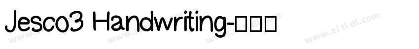 Jesco3 Handwriting字体转换